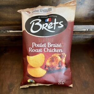 Kartoffelchips mit Brathähnchen, geriffelt, Brets, 125g - NEU !