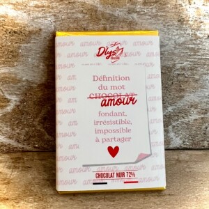 Dlys Couleurs-Mini-Zartbitterschokolade-Liebe-30g