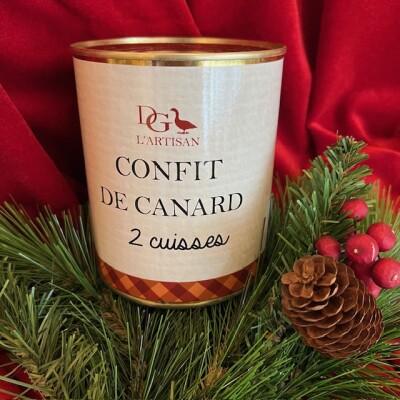 Domaine des Graves :Sudreau_Confit de canard 2 cuisses_Entenkeulen-Confit_765g