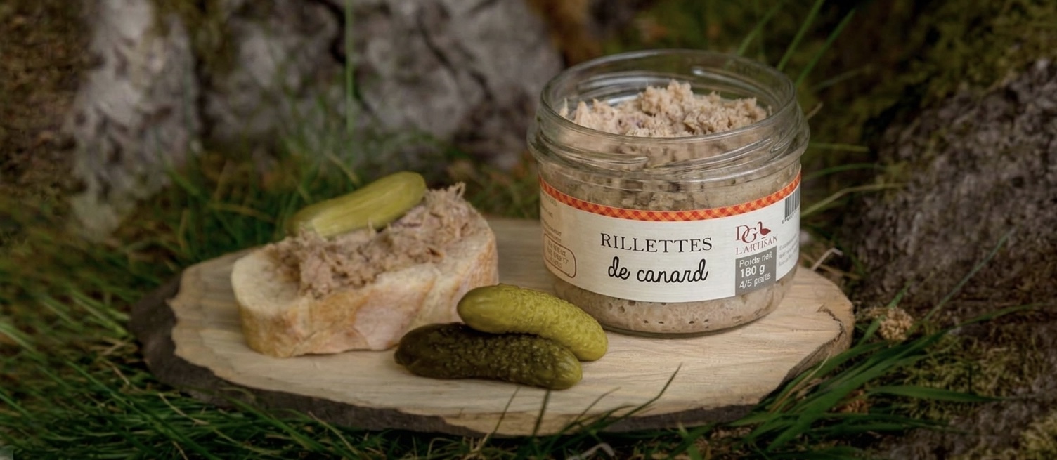 Rillettes de canard (eingelegte Entenrillettes), Domaine des Graves/Sudreau, 180g
