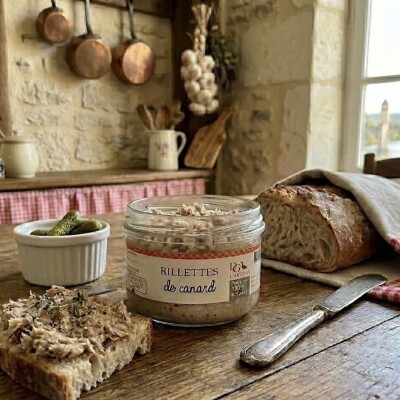 Domaine des Graves :Sudreau_Rillettes de canard_Entenrillettes_180g_quadrat