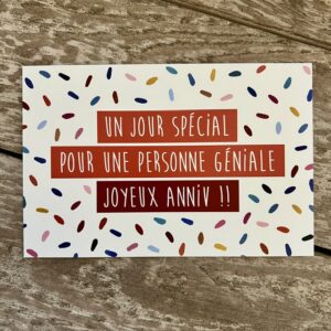 Postkarten "Ein besonderer Tag für einen tollen Menschen - Herzlichen Glückwunsch zum Geburtstag", Les Éditions de Mai, 15x10cm