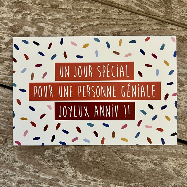 Postkarten "Ein besonderer Tag für einen tollen Menschen - Herzlichen Glückwunsch zum Geburtstag", Les Éditions de Mai, 15x10cm