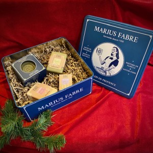 M. Fabre-Seifenbox aus Metall mit festen Olivenölseifen - ohne Palmöl.Weihnachten2020.1