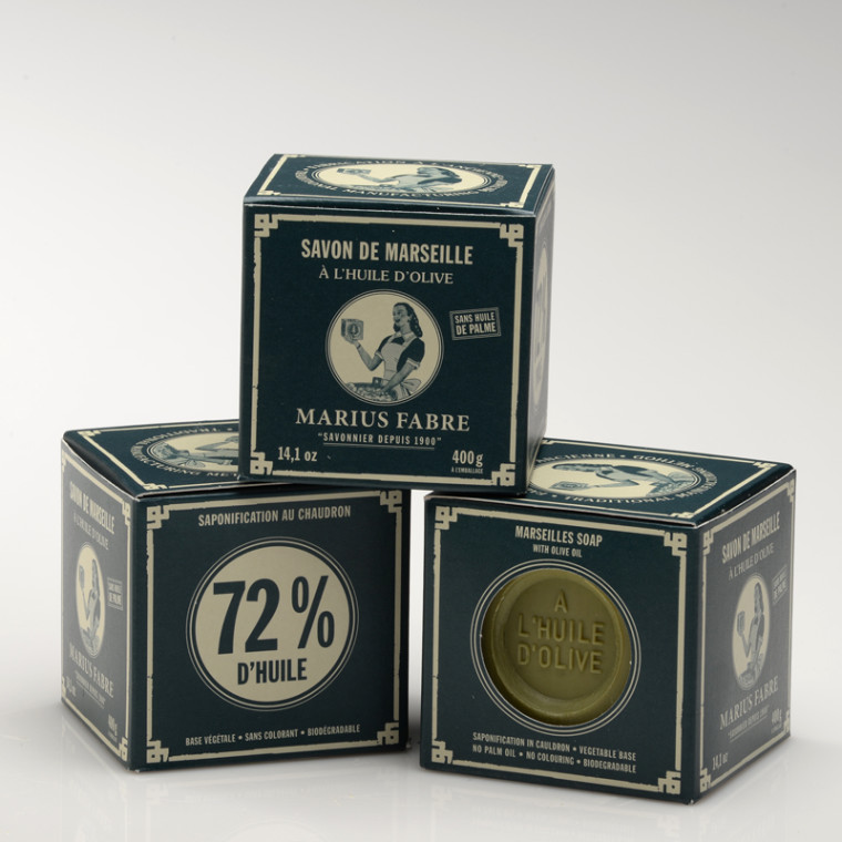Seifenwürfel, Savon de Marseille, Marius Fabre, 400g