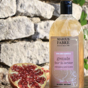 Marius Fabre-Olivenölseife ohne Palmöl-Granatapfel & Kirschblüte 1L
