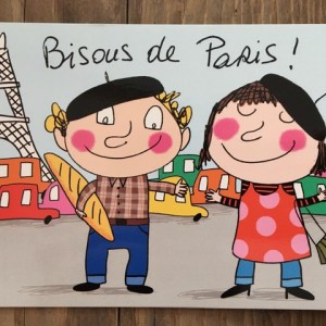 Postkarte Kuesschen aus Paris