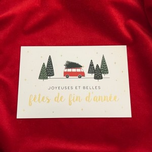 Postkarte Weihnachten 2022-Fêtes de fin d'année