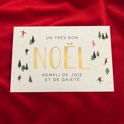 Postkarte Weihnachten 2022-Noel remplie de joie